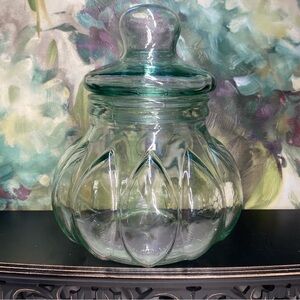 Vintage Large Pumpkin Apothecary/Cookie Jar, 1 Gallon